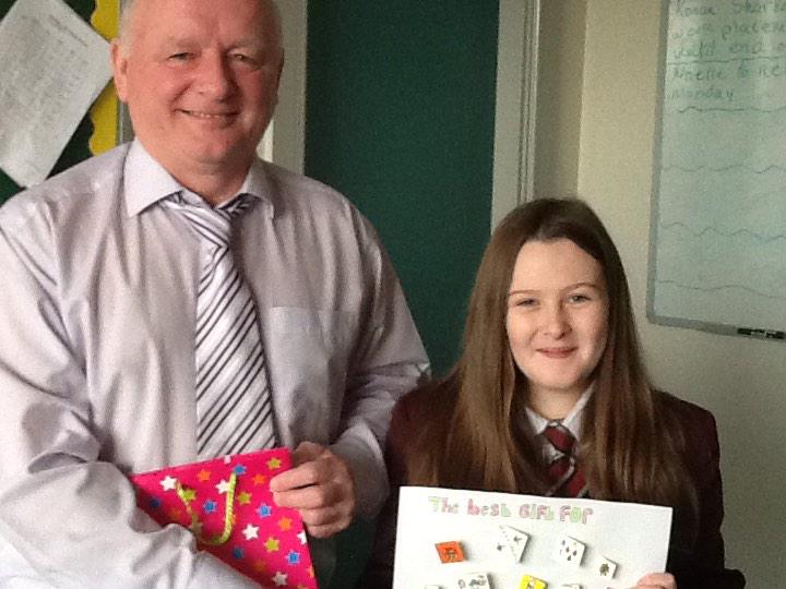 LSC_1273's tweet photo. Congratulations to Ursula McClatchey on winning the Christmas card competition! #talented http://t.co/czTpEoGlKa