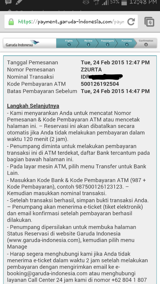 aamelina's tweet photo. Mengikuti petunjuk pembayaran seperti digambar berikut @IndonesiaGaruda http://t.co/1RNitdH4i8