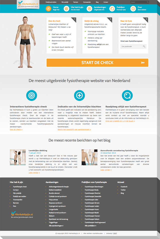 SWiFwebdesign's tweet image. Nieuw in ons portfolio: Hierhebikpijn, de meest uitgebreide fysiotherapie site van Nederland. swif.nl/portfolio/hier…