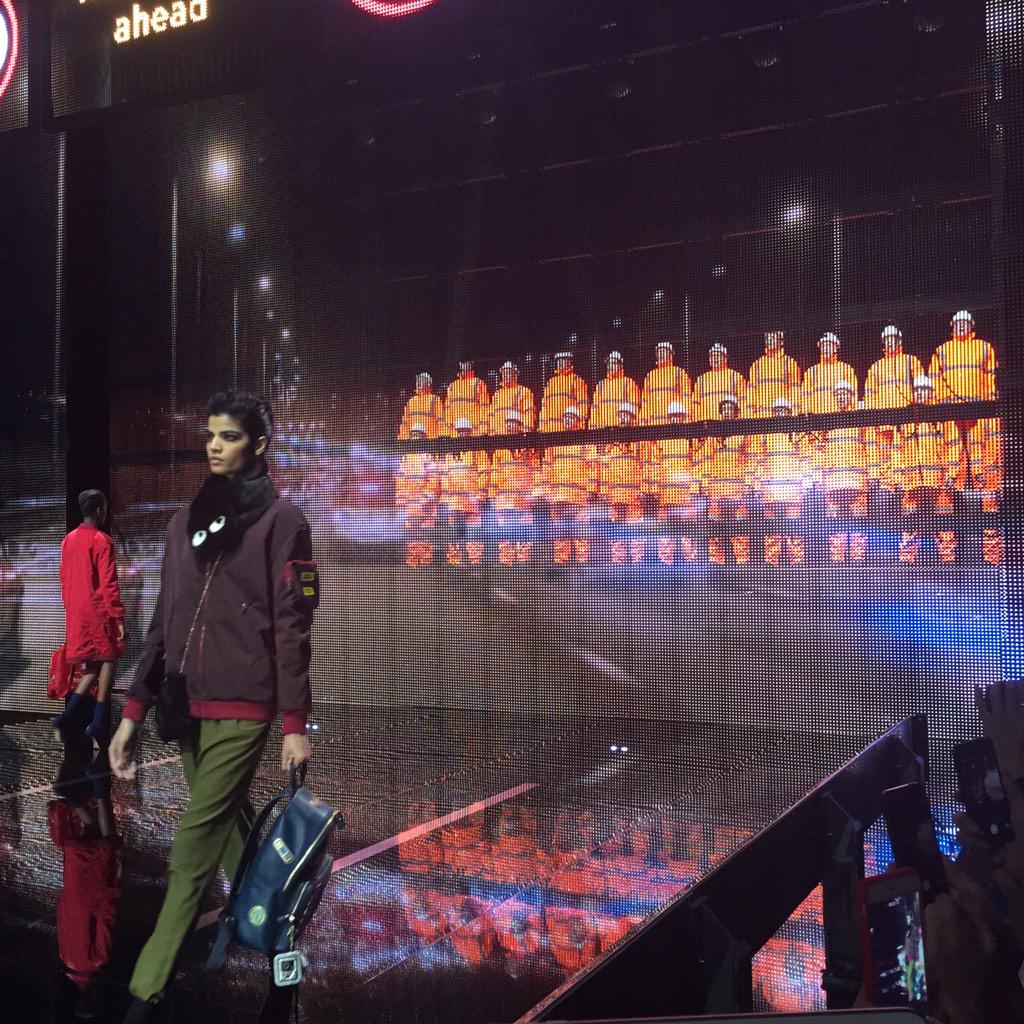 High-vid choir at Anya Hindmarch