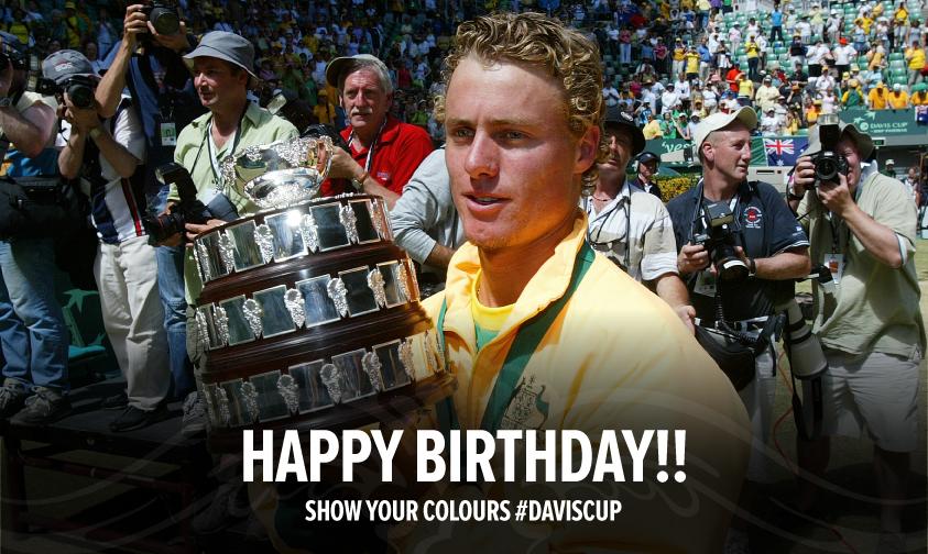 Happy Birthday 2-time champ Lleyton Hewitt! Lleyton has a 56-18 win-loss record through 38 ties! 