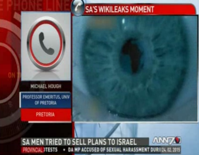 DripDripSplash1's tweet photo. Prof  Michael Hough on the phone line shedding light on the #SpyCable saga |Live DSTV 405 http://t.co/L0YNQ1Uuh5