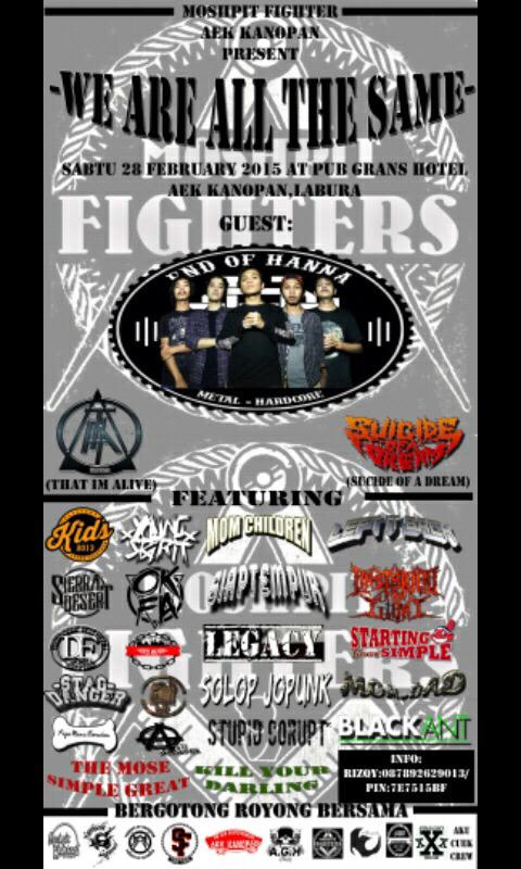 Sabtu ini kami perform di aek kanopan,are you ready?!