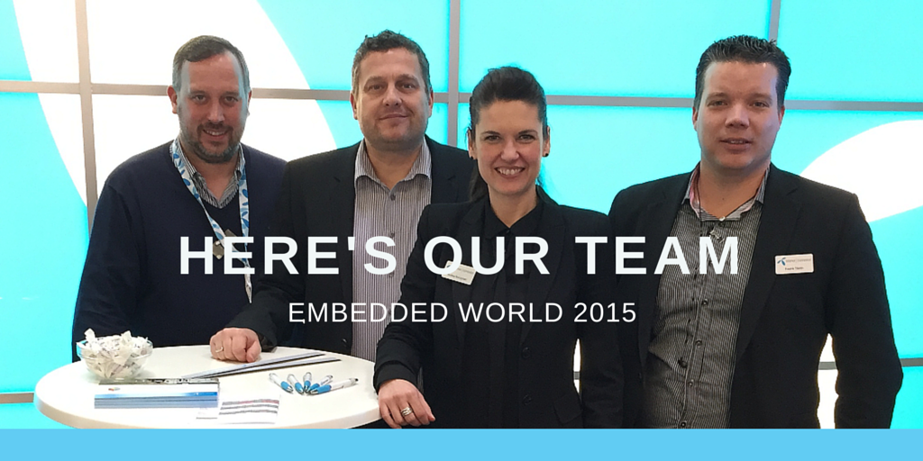 TelenorIoT's tweet image. Our onsite team! #embeddedworld2015 #IoT