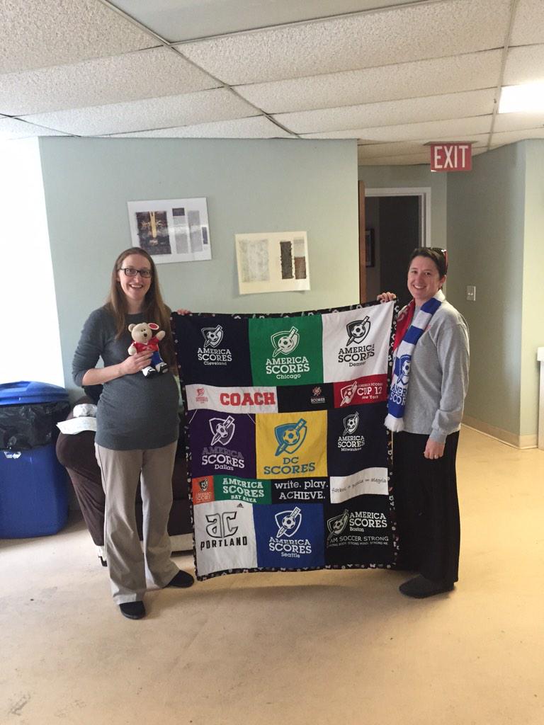 SCORESDenver's tweet photo. National quilt for Kimberly. Congratulations on the soon to be addition to the SCORES family #ASinDC @americascores http://t.co/I5j3JKoRpR