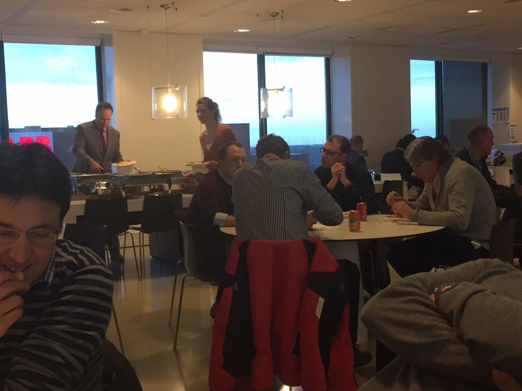 dev_at_CGI's tweet image. All set for the #CGI #AllJava meeting, the dinner has started. #JavaPracticeCGI