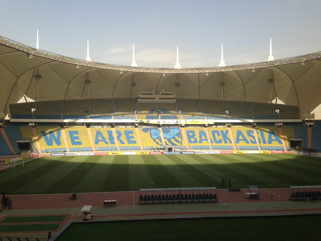 18s7_'s tweet photo. اكمل التيفو شكراً لمجلس جماهير #النصر وستفتح ابواب الملعب بعد نص ساعة من الان كونوا في الموعد .
 ً http://t.co/A0Y8xhAzew