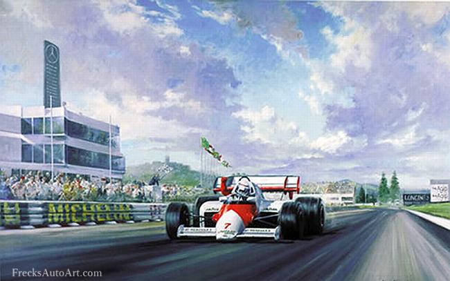 Happy Birthday Alain Prost! Championship Challenger by Alan Fearnley Signed by  