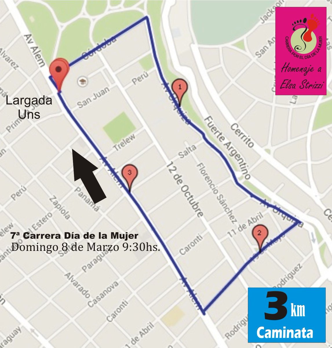 CAMINATA DIA DE LA MUJER 8 DE MARZO 3KM