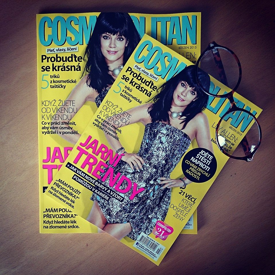 CosmopolitanCZ's tweet photo. Už zítra! #newissue #march #cosmopolitanCZ #LilyAllen http://t.co/llodkJLgoT
