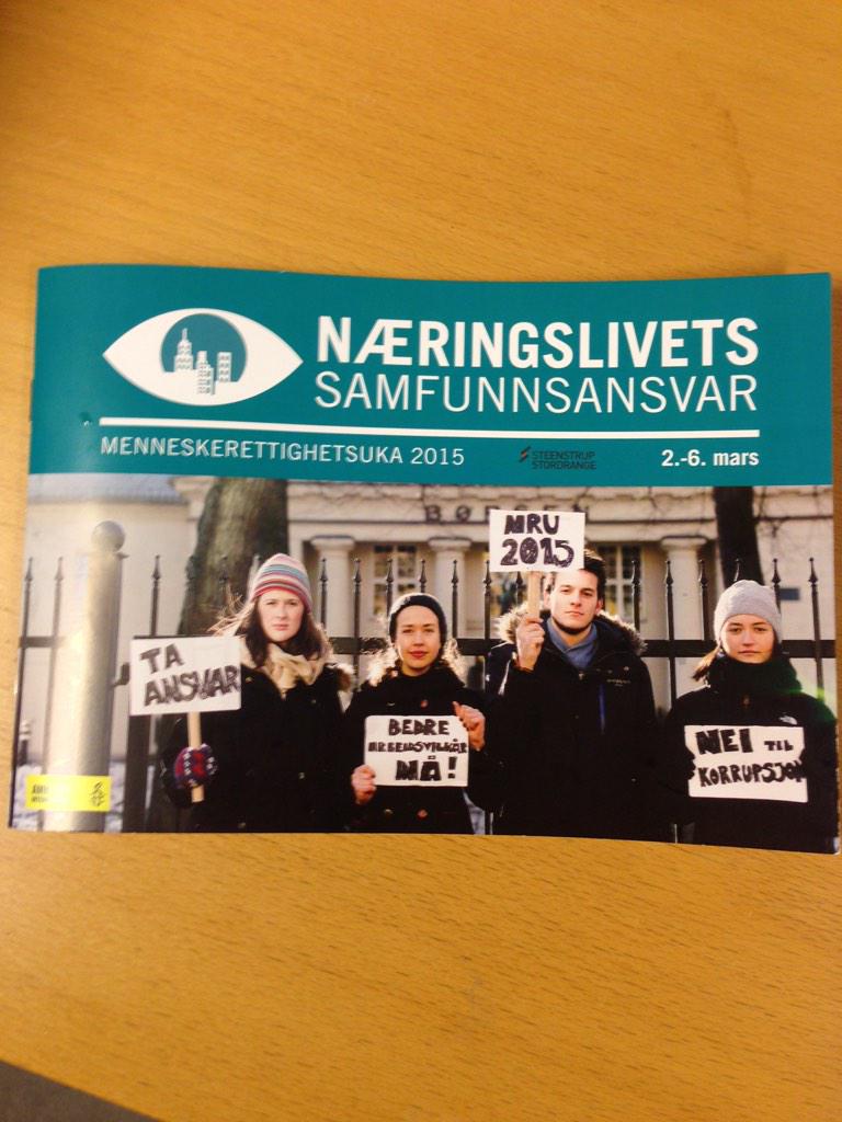 MRU_Oslo's tweet photo. Årets magasin! #mru15 #næringslivetssamfunsansvar http://t.co/COniOVNJLn