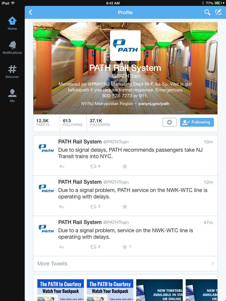 ColesStreetPoth's tweet image. This information is practically useless. Thanks @PATHTrain and @PATHAlerts for nothing.