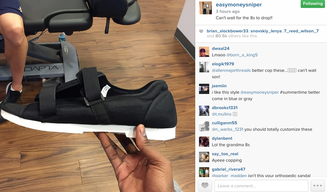 SneakerShouts's tweet photo. Kevin Durant teases us with the Nike KD 8 preview LOL http://t.co/8ryCxcQQ3W