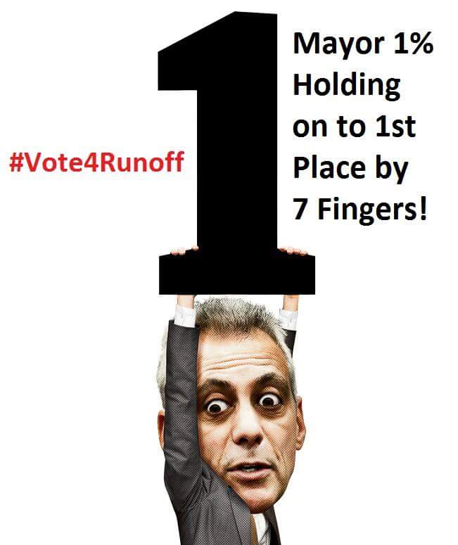 RahmAntics's tweet photo. Make sure you VOTE today and please #Vote4Runoff or #Rahm is going to have my car crushed 4 posting this picture http://t.co/xKptECJQ97