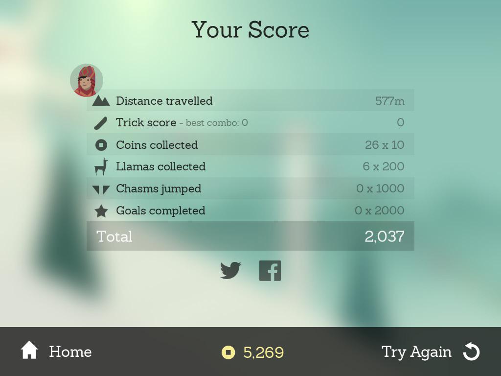keesab's tweet image. I scored 2,037 points with Alto in Alto's Adventure! itunes.apple.com/us/app/altos-a…