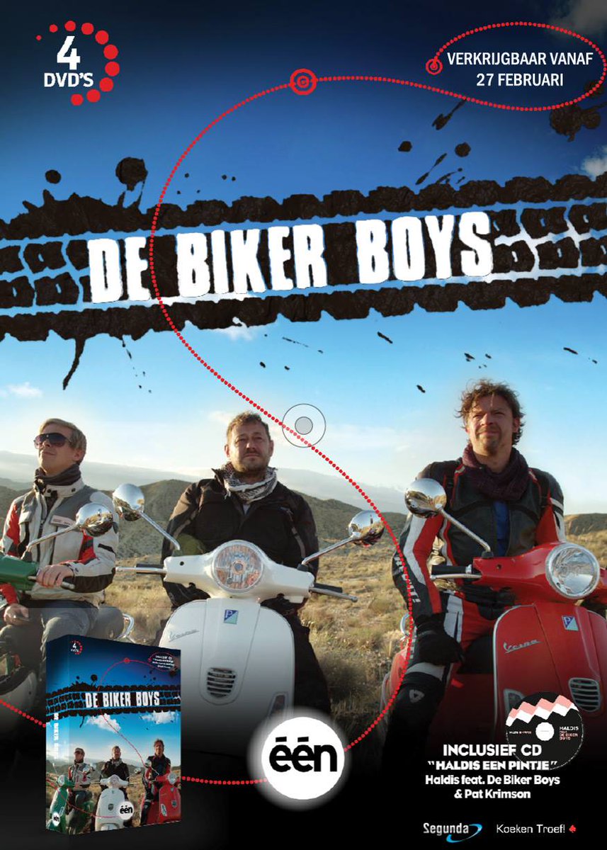 Vanaf 27 februari available in stores... De DVD van <a href="/debikerboys/">De Biker Boys</a> ! Inclusief single &amp; vele extra's! Hell yeah! @een