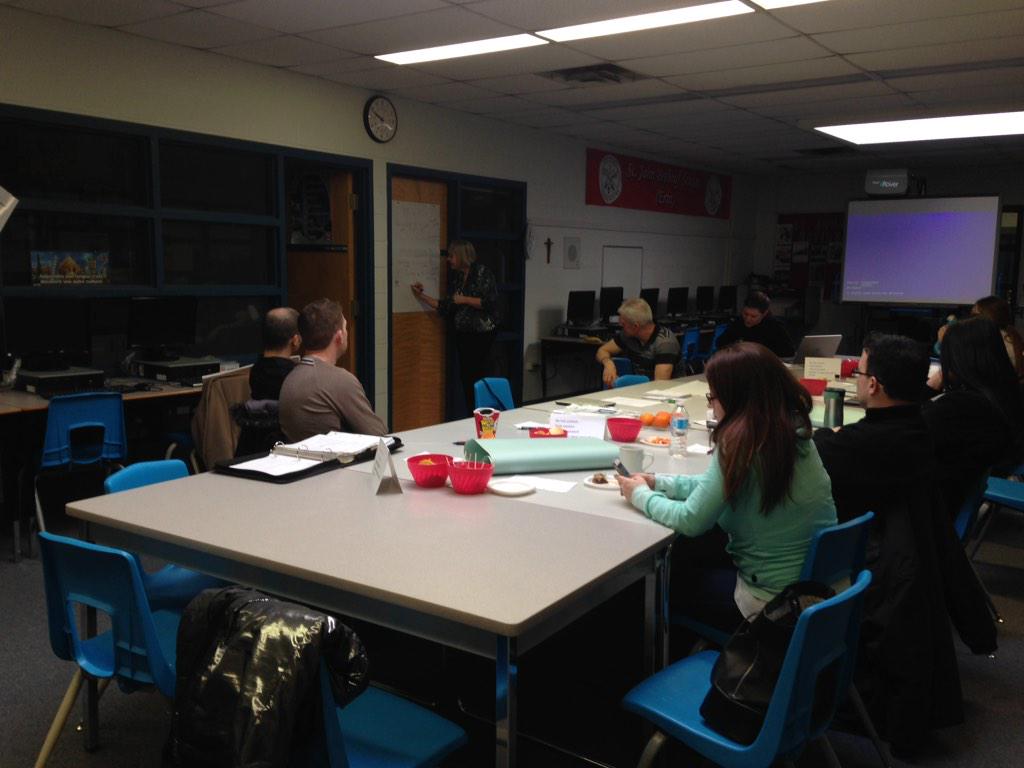 SJBERIN's tweet image. SJB &amp;amp; St. Joseph Fergus learning together!!!  #MathPLC