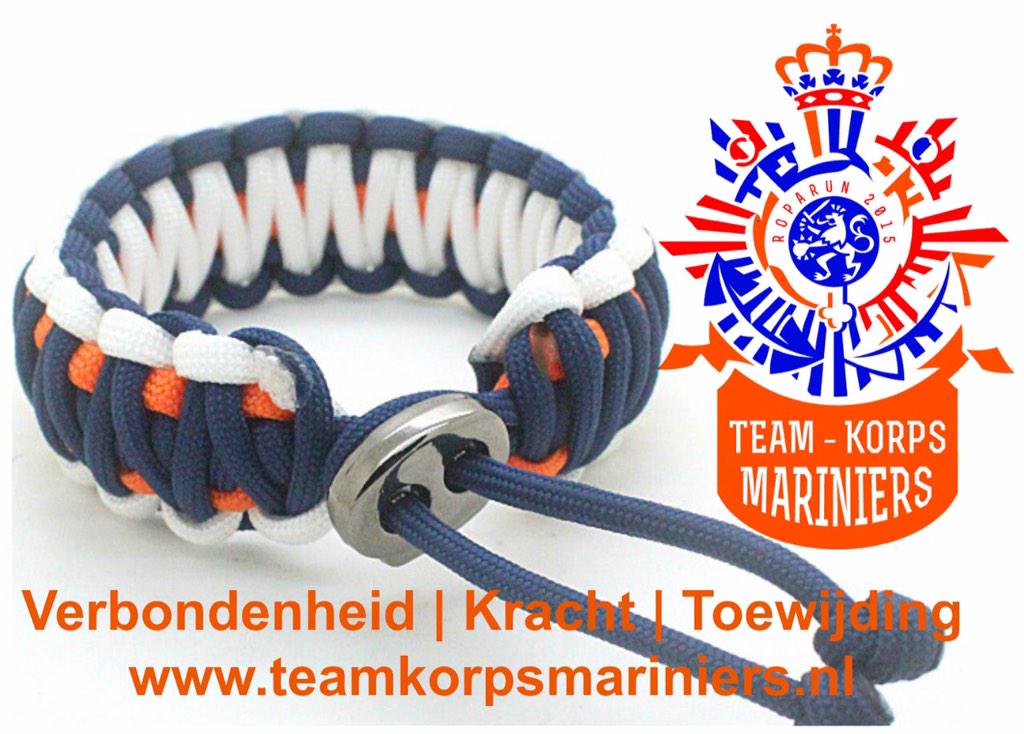 U kunt uw #ropaband bestellen op teamkorpsmariniers.nl worden half maart verwacht voor levering. #roparun