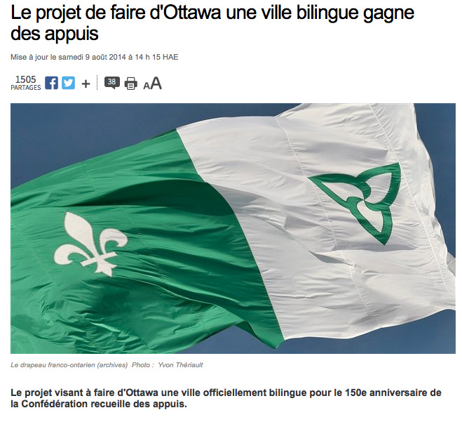 NataschaNNL's tweet photo. Un changement envers notre ville bilingue donne de l'espoir pour les Franco-Ontariens #15485FRA http://t.co/hsZpAL26u1