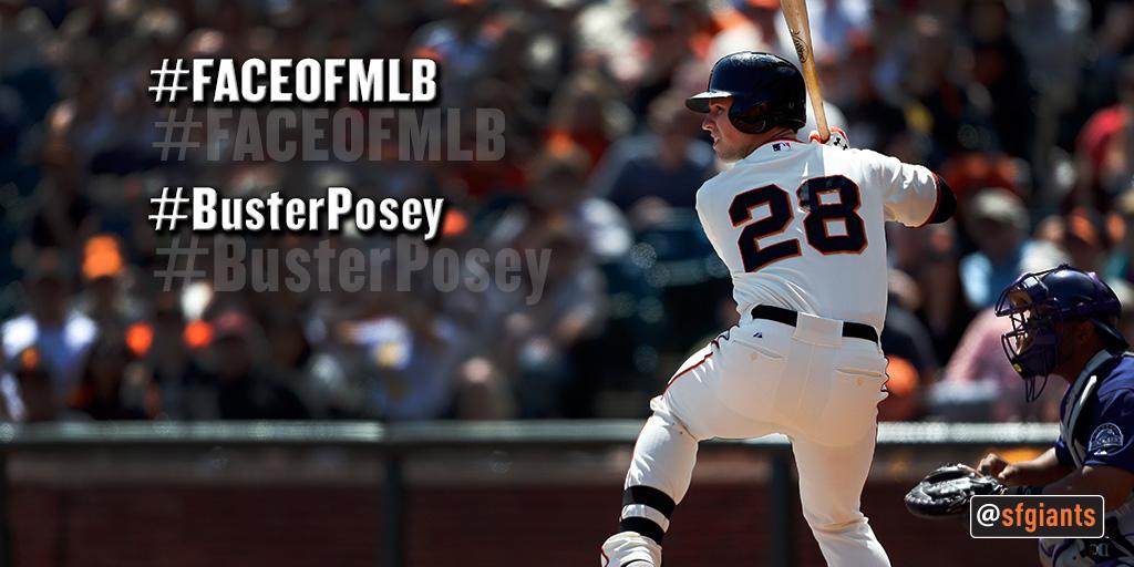 SFGiants's tweet image. No questions asked. #BusterPosey is the #FaceOfMLB