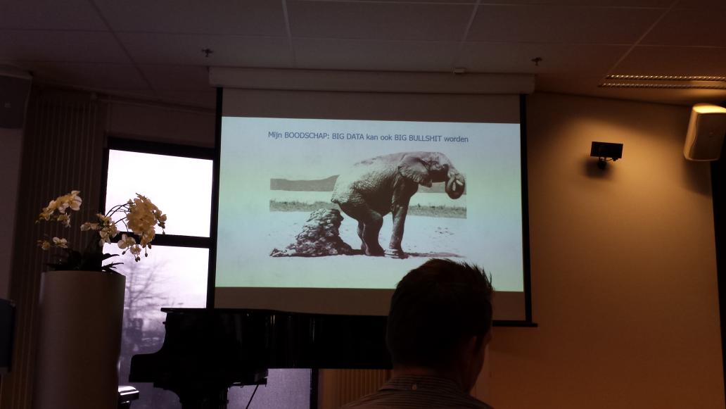 Leuke stelling over big data tijdens #FutureFields_ Door Willem Brethouwer van MarketResponse