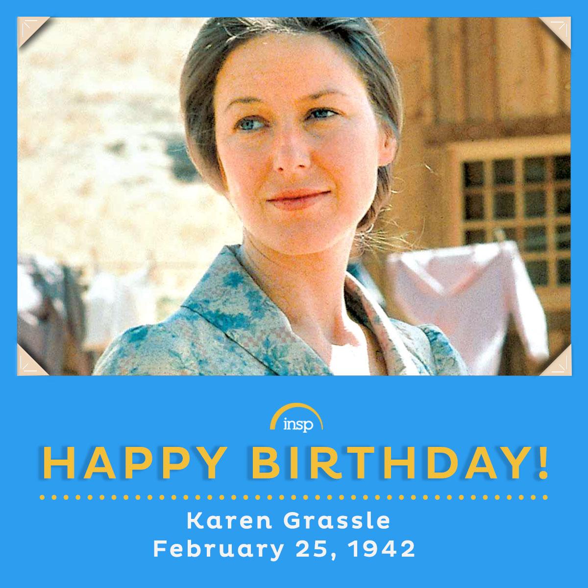 Happy birthday, Karen Grassle! to send your bday wishes to Mrs. Ingalls! 