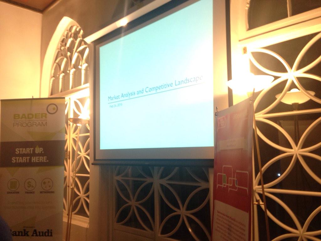 Market analysis &amp; competitive landscape workshop starting for #StartupChallenge participants #openLB <a href="/Coworking961/">Coworking +961</a>
