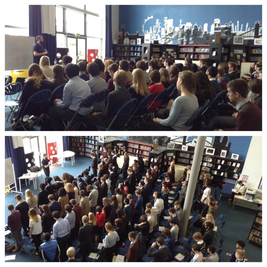 tdsthinkpost16's tweet photo. @ukelevate  Our Yr12&amp;13 students during 'ace your exams'.  Thank you for your very engaging seminar! http://t.co/dQQS6nNvJu