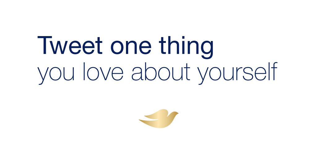 Dove's tweet photo. It’s time to change the way we talk about beauty.

It can start with you. 

#SpeakBeautiful and spread self-esteem. http://t.co/G0YHdqgJrh