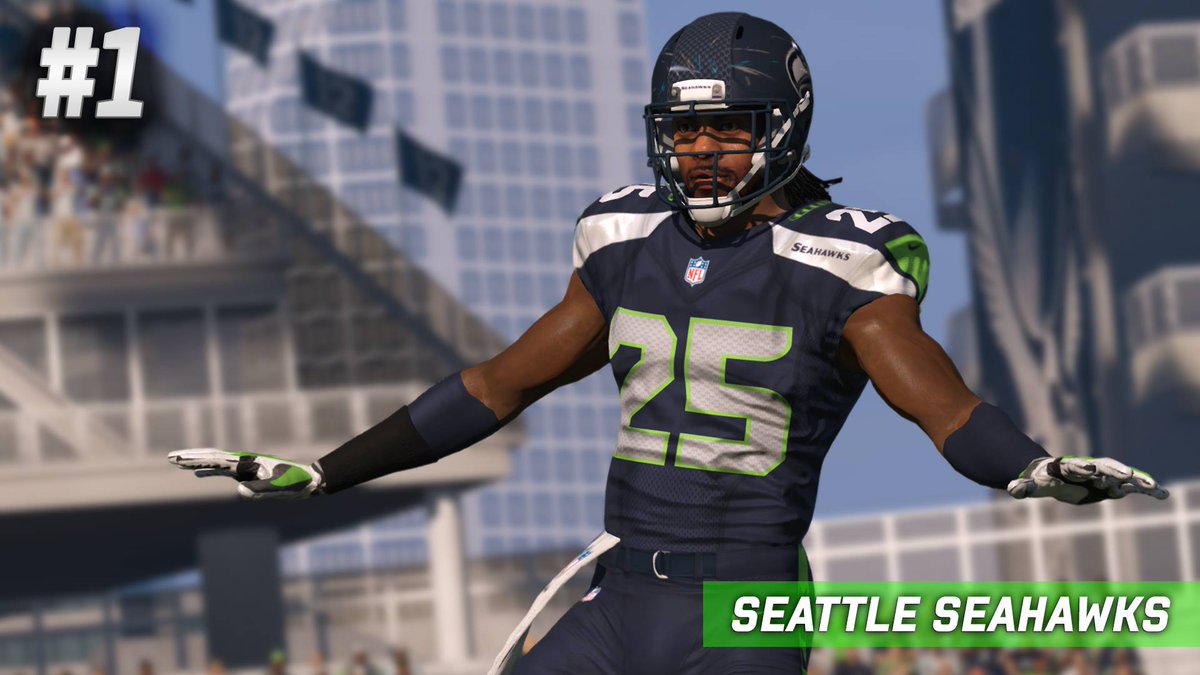 Top 5 Most Used Teams in #Madden15 No. 1: @Seahawks.