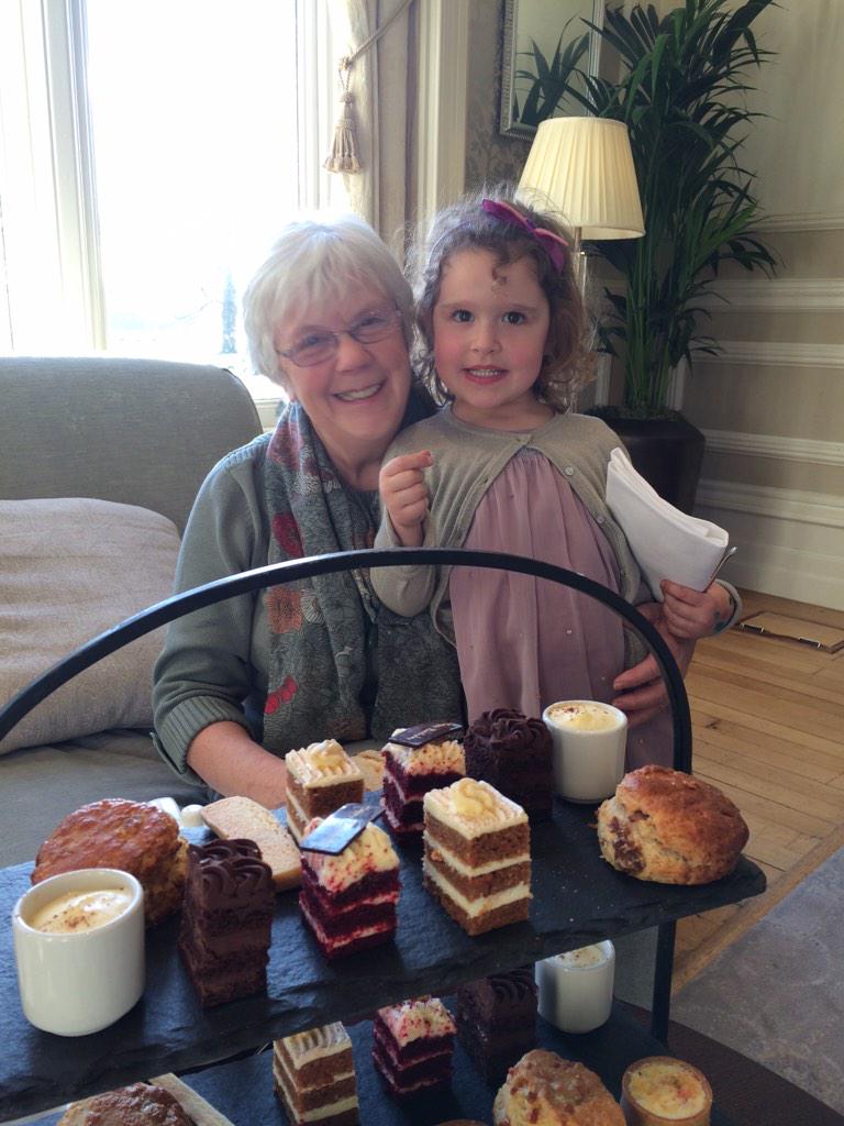 Lovely afternoon tea <a href="/RockliffeHall/">Rockliffe Hall</a> #amazingcakes