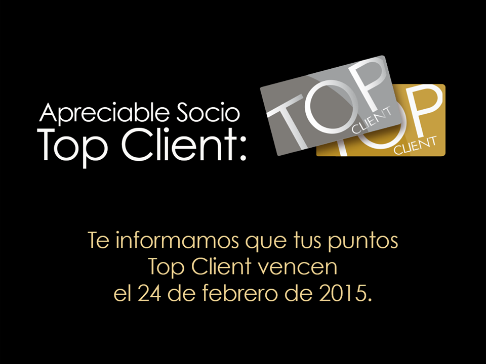 ultrafemme's tweet image. Te informamos que tus puntos #TopClient vencen hoy 24 de febrero de 2015.