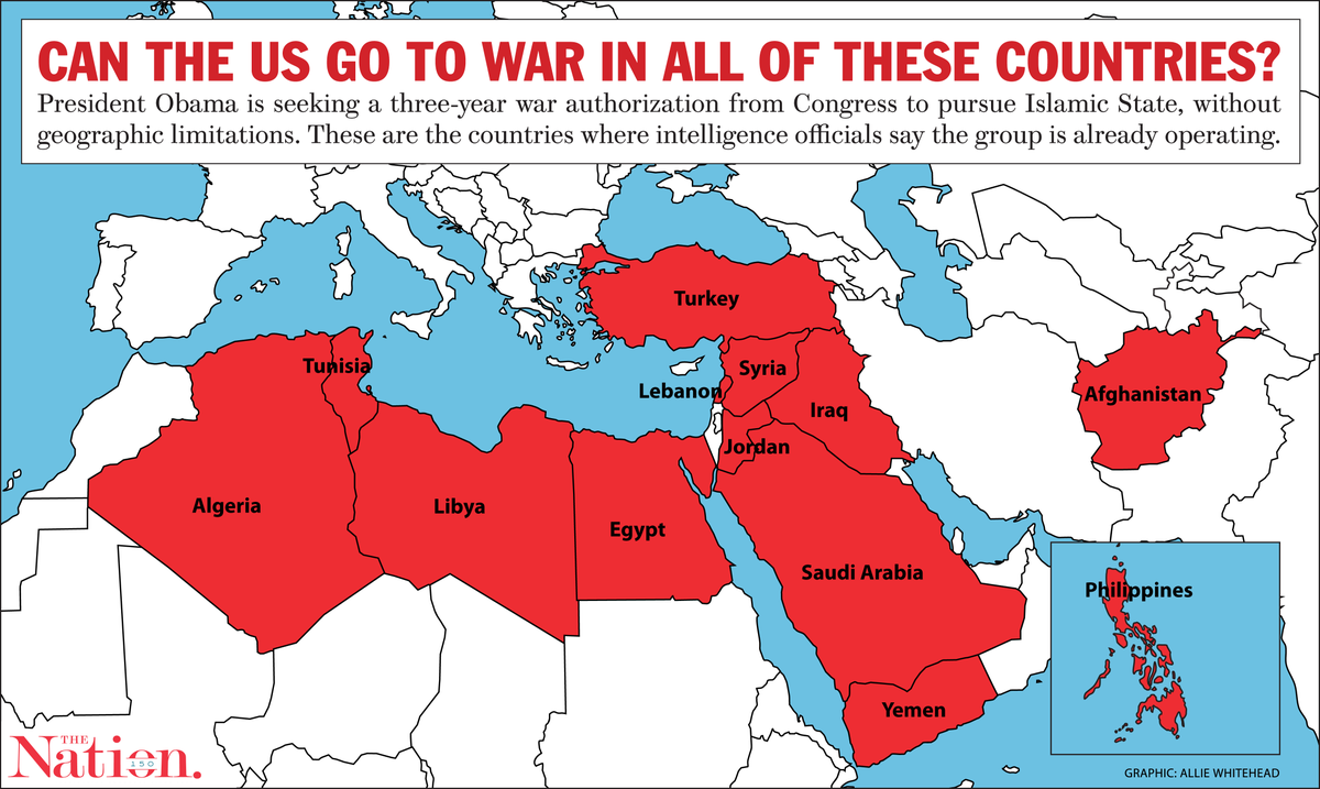 If Congress Passes Obama’s War Request, It Authorizes Operations in All These Countries thenat.in/1FTZtGo