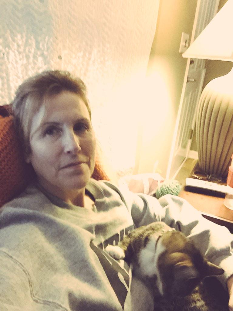 teachmath247's tweet image. Me and Cuda enjoying a snow day!