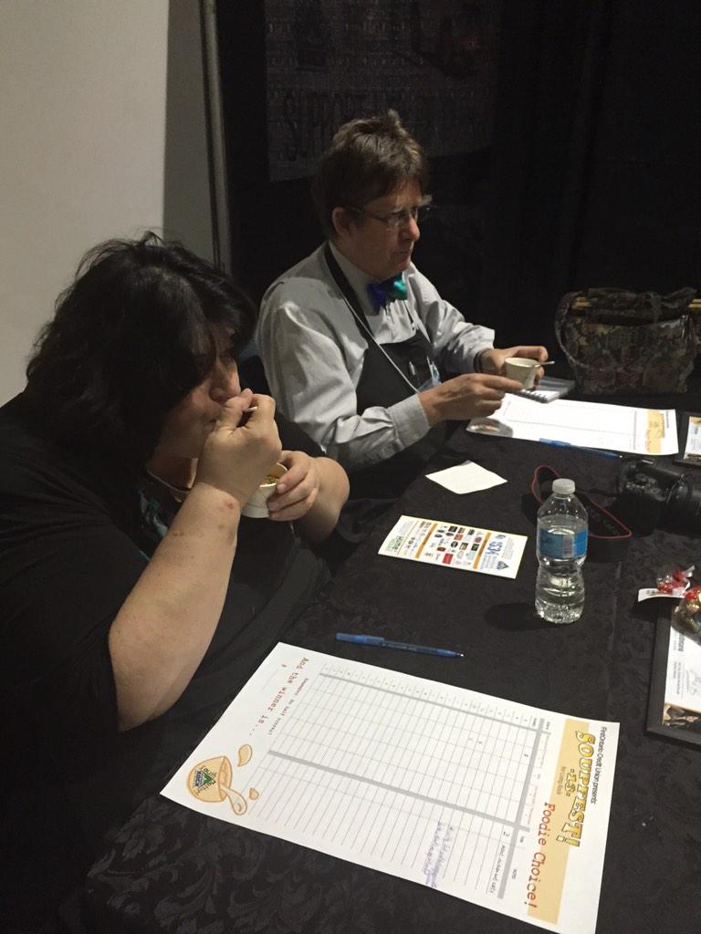 LivingRockHamON's tweet photo. #soupfest13 #Foodie Judges still hard at work- sampling 26 soups. Thanks for your amazing support. http://t.co/tPBNHjwucg