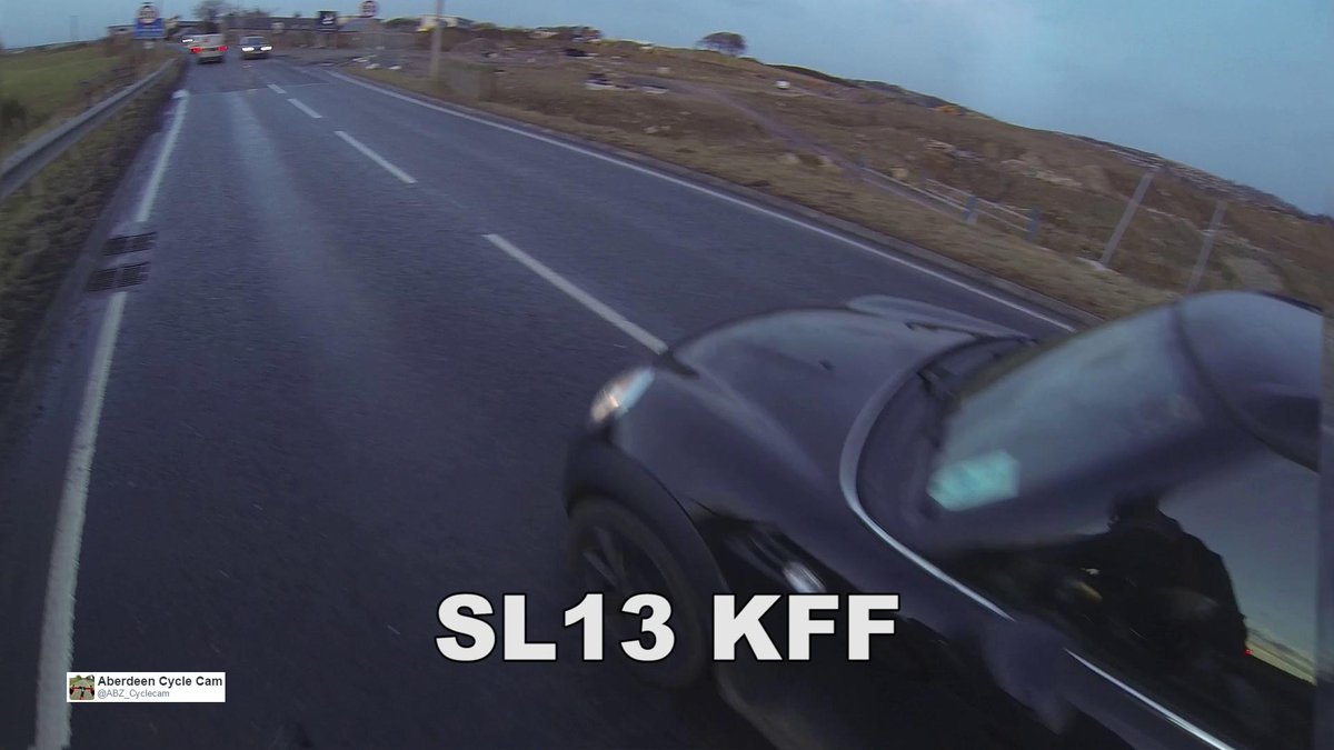 ABZ_Cyclecam's tweet image. VIDEO: Can't wait 5 seconds! - SL13KFF - Close Pass, #MGIF - B9119, Westhill, #Aberdeen - youtu.be/XwtpwI8KihI