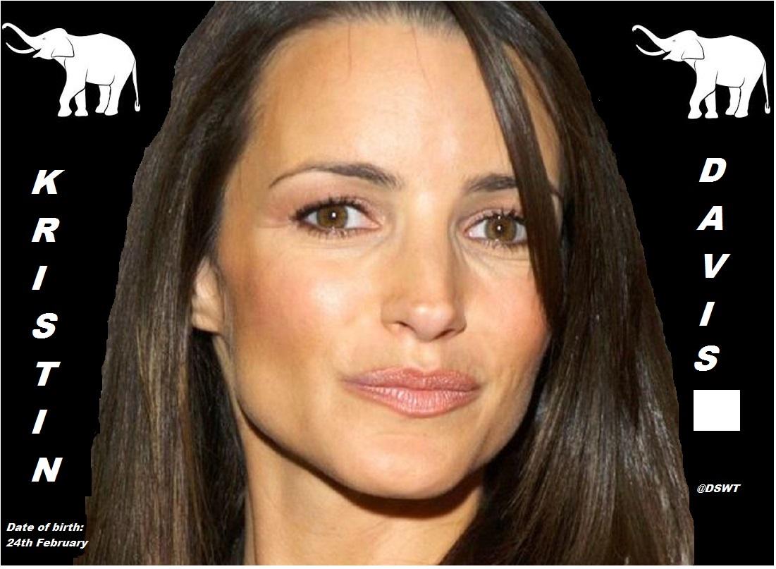 HAPPY BIRTHDAY TO KRISTIN DAVIS: 50 y.old today  & of !STOP IVORY TRADE NOW! 