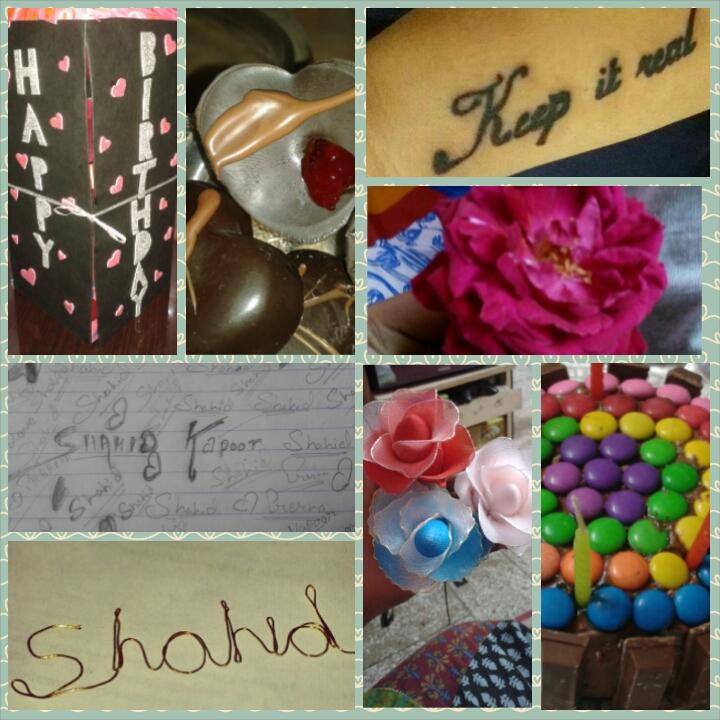 Happy Birthday Shahid Kapoor..140 wrds are not enough wat i want say..small gifts i made..Love You..  5.