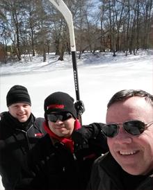rbscorp's tweet image. #Hockey game on the natural ice rink @ our corporate office #lunchtimelive #employeefun #frozen