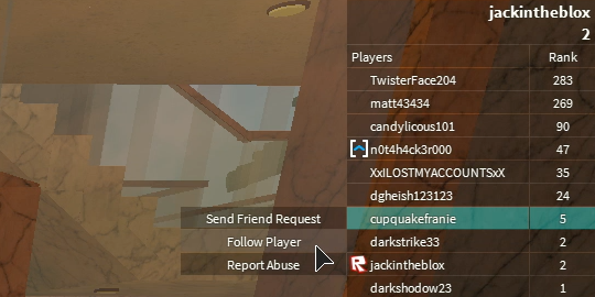 Roblox On Twitter You Asked For It So We Ve Added The Ability To Follow Roblox Players From Within A Game Http T Co Ydt9ptiymi - roblox baer
