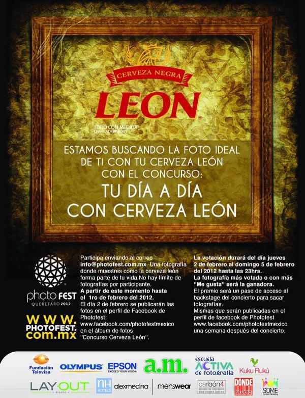 SonarQro's tweet photo. Te encanta tomar fotos y además degustar de una buena cerveza ?

@photofestqro &amp; @Cerveza_Leon te están buscando ... http://t.co/LJ59dDTgpN
