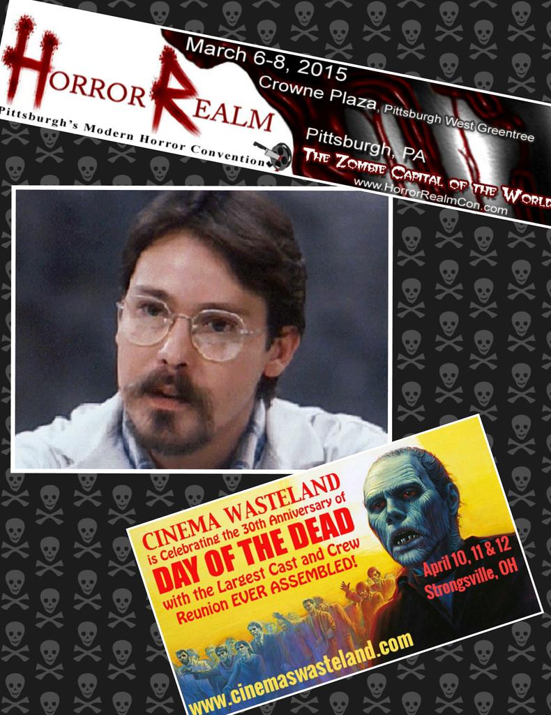 #Horror #Legend #JohnAmplas <a href="/Jamplas/">John Amplas</a>
@horrorRealmCon Pittsburgh PA 
&amp; OH at Cinema Wasteland! 
#HorrorCon #Filmmaking