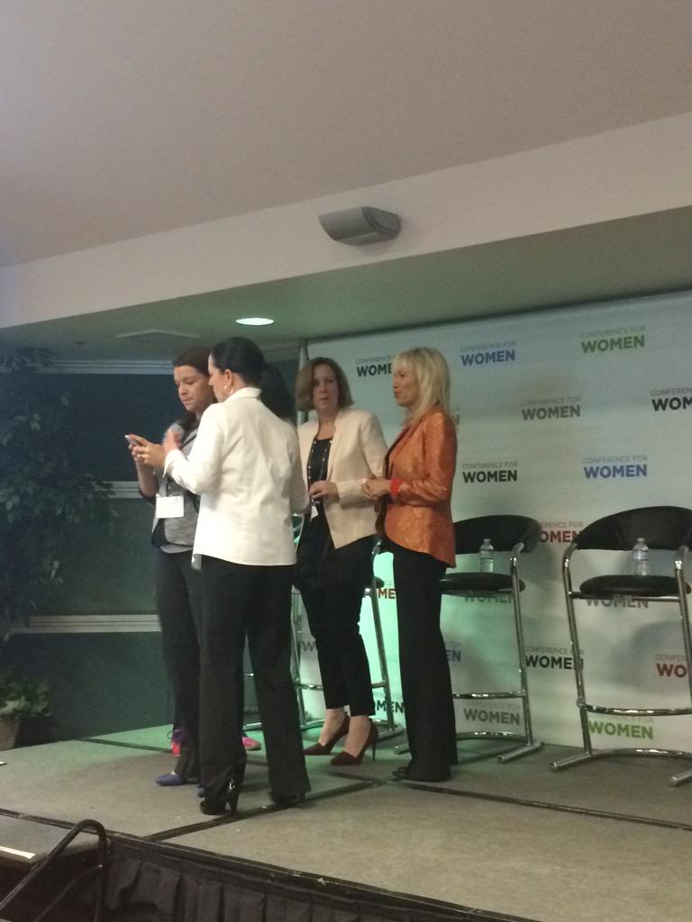 Getting ready for panel with <a href="/smedleyus/">Christina Smedley</a> (cl) at #leadonca