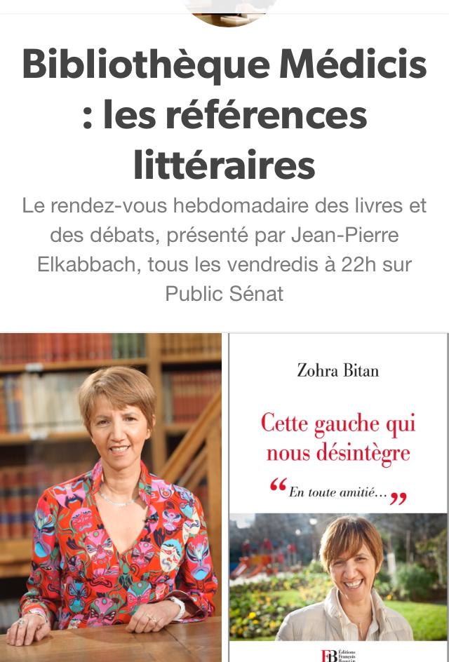 Belle émission @publicsenat #BibliothèqueMédicis @JP_Elkabbach