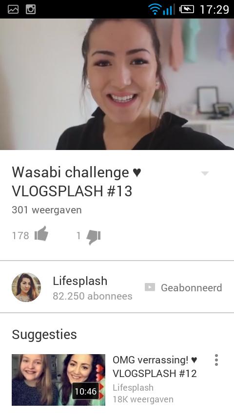 Het was net zoals altijd weer een leuke vlog! 💕 Dat stukje van de wasabi challenge was erg grappig! 💞