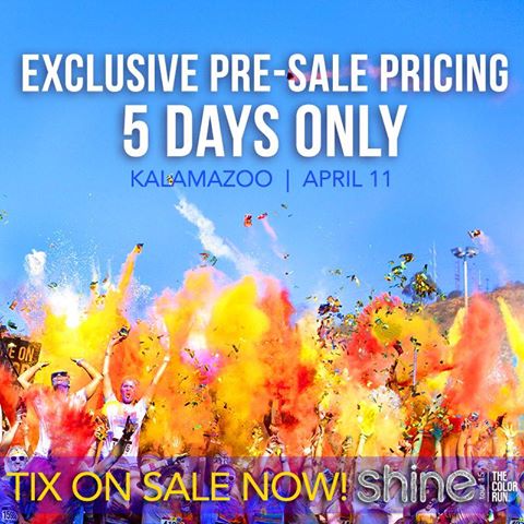 SAVE THE DATE! <a href="/TheColorRun/">The Color Run</a> is coming to Kalamazoo and you can get your tickets today! #colorrun