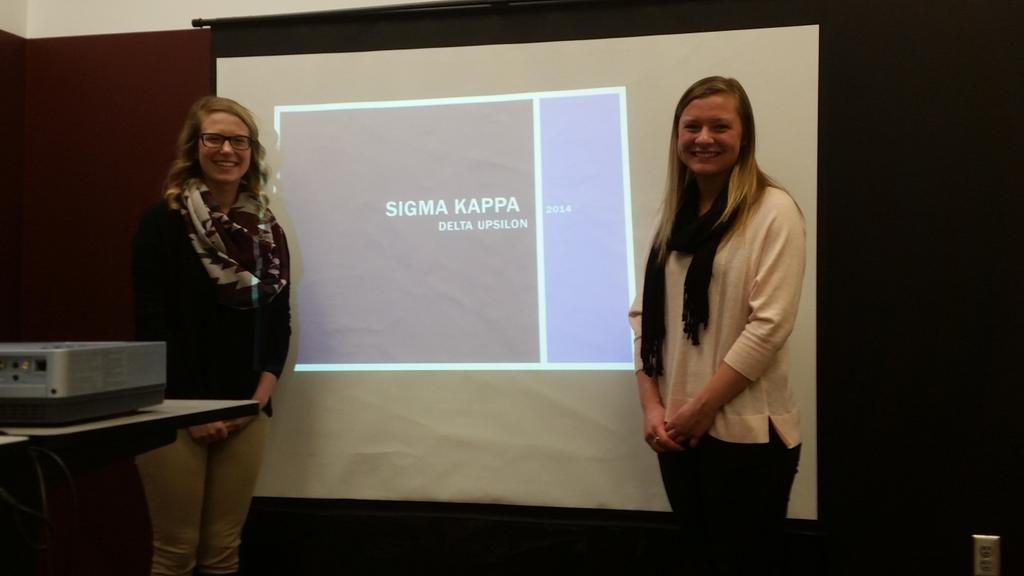 teacherJLK's tweet photo. With @simpson_nation listening to #FSLawards presentations by @SigmaKappaMSU. http://t.co/twOh3hXf5I