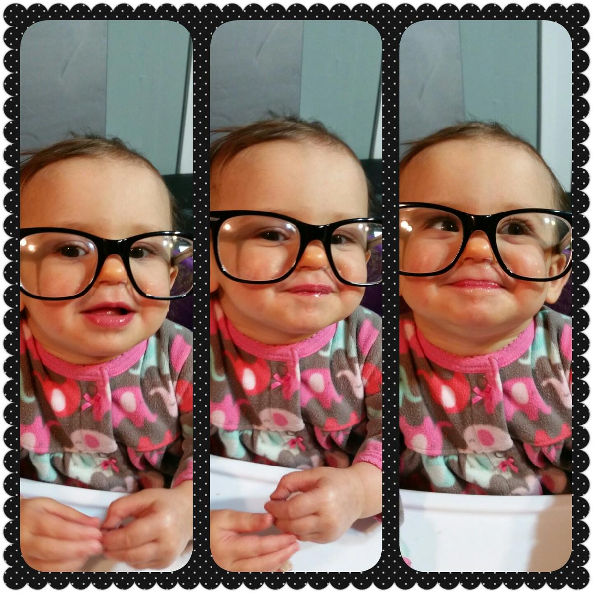 ShannonDSpears's tweet photo. Nerd in training. #zoefaith #tinyreader #bigglasses http://t.co/CoGcxBhkPA
