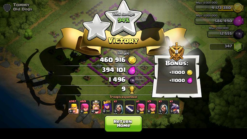 NovaCNTRL's tweet photo. Perfect end to a night of raiding! #lootcity #raidking #clashofclans http://t.co/zfDf1nPkdR