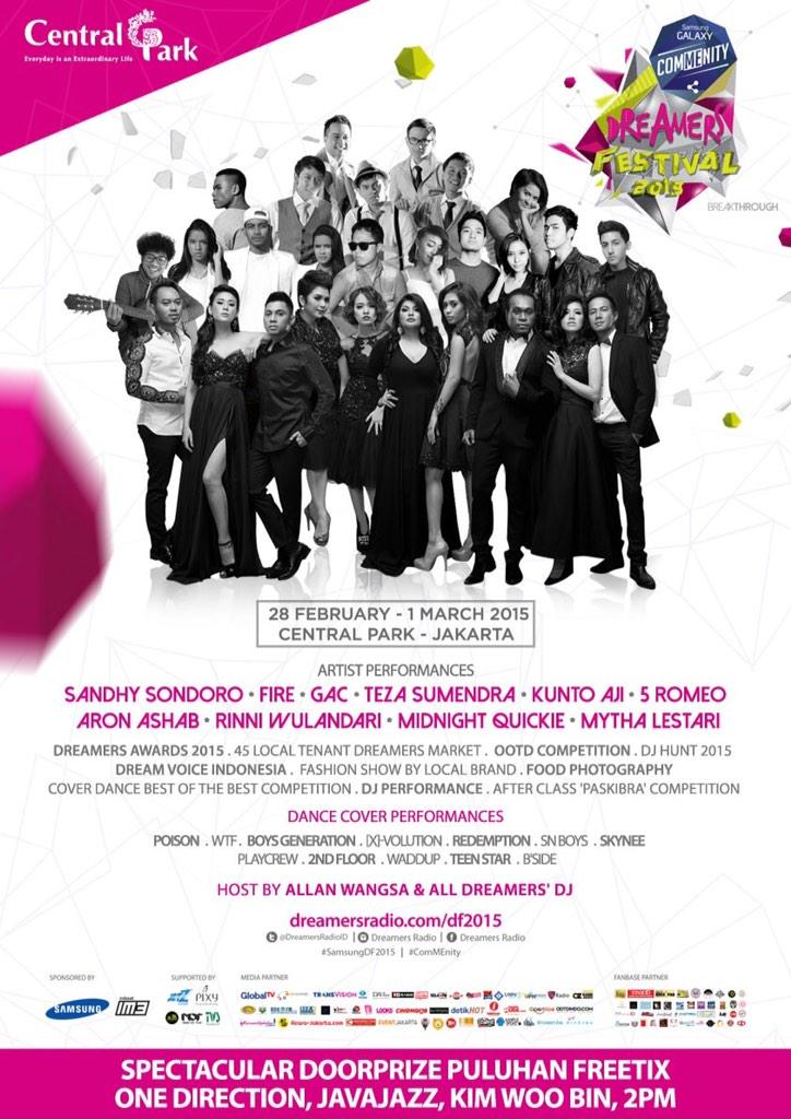 OfficialWaddup's tweet image. DREAMERS FESTIVAL 2015! 28 Feb-1 Mar at Central Park, FREE ENTRY! &amp;gt;&amp;gt; bit.ly/1ui4YdT #SamsungDf2015 #ComMEnity